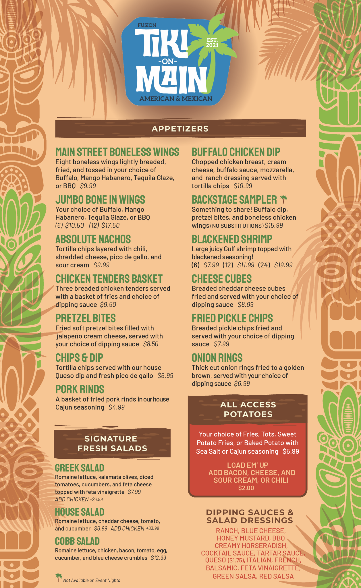 Menu – Tiki On Main