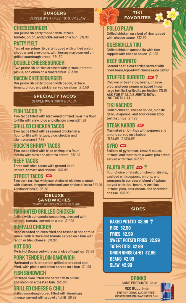 Menu – Tiki On Main